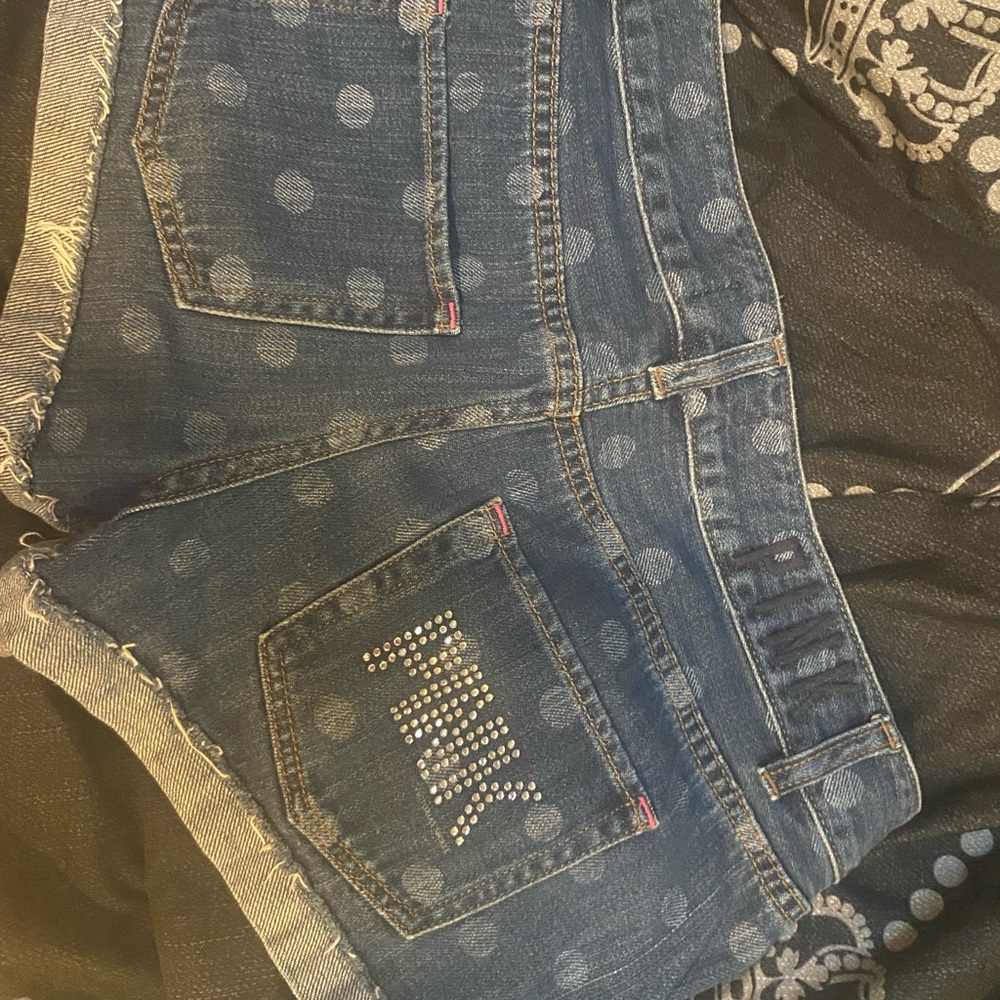 Victoria’s Secret PINK Bling denim shorts